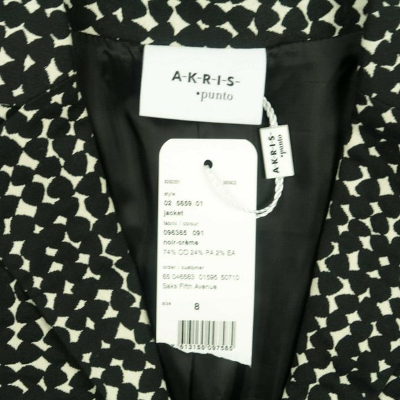 Akris Punto Cream Black Cardigan Jacket - Picture 7 of 8